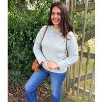 Grey Alpaca Wool Blend Jumper Size 6/8