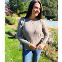 Nutmeg Air Yarn Crew Neck Jumper Size 20/22