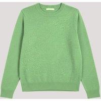 Green Air Yarn Crew Neck Jumper Size 12/14
