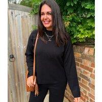 Black Knitted Jumper Co-Ord Size 14/16