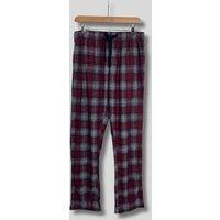 Mens Burgundy Checked Pyjama Bottoms Size 3XL/REG