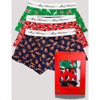 Brave Soul 3 Pack Christmas Boxer Shorts Size S