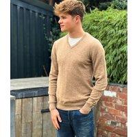 Stone Men's Wool Rich V Neck Jumper Size XXXL