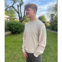 Ecru Men's Extra Fine Lambswool Jumper Size XXL