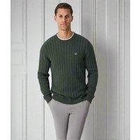 Forest Green Mens Oarsman Cable Jumper Size M