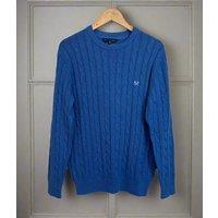 Blue Mens Oarsman Cable Jumper Size XXL
