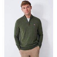 Thyme Mens Cotton Half Zip Jumper Size XS