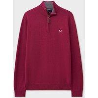 Rich Berry Mens Cotton Half Zip Jumper Size XS