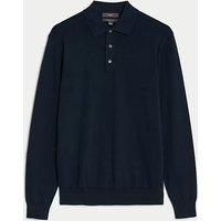 Navy Mens Polo Jumper Size XXL