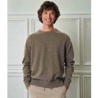 Brown Wool Blend Mens Jumper Size S