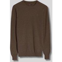 North Sails Dark Brown Wool Rich Mens Crew Neck Jumper Size S