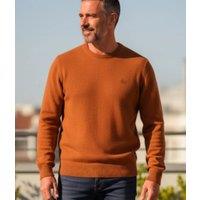 North Sails Orange Wool Rich Mens Crew Neck Jumper Size XXL