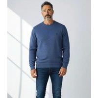 North Sails Blue Wool Rich Mens Crew Neck Jumper Size XXL