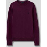 Wine Mens Cotton Crew Neck Logo Jumper Size S
