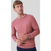 Pink Mens Cotton Crew Neck Logo Jumper Size L