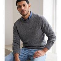 Mens Grey Crew Neck Jumper Size L
