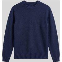 Mens Navy Lambswool Crew Neck Jumper Size M