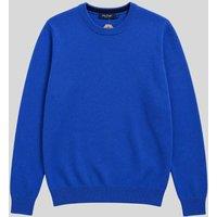Mens Turquoise Wool Crew Neck Jumper Size S