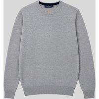Mens Grey Wool Crew Neck Jumper Size XL