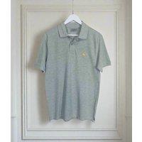 Grey Men's Chase Pique Polo Shirt Size S