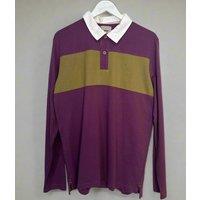 Mens Colourblock Cotton Rugby Top Size XL