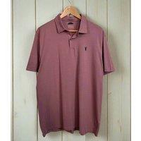 Pink Mens Jersey Polo Shirt Size XXL