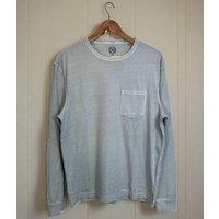 Grey Mens Cotton Long Sleeve T Shirt Size S