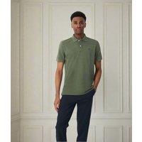 Khaki Mens Classic Cotton Polo Shirt Size L