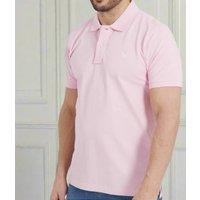 Pale Pink Mens Classic Cotton Polo Shirt Size L