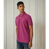 Mauve Mens Classic Cotton Polo Shirt Size L