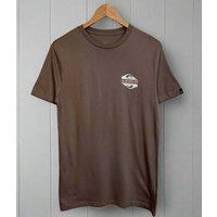 Brown Fun Zone Quiksilver Printed Short Sleeve Tee Size S