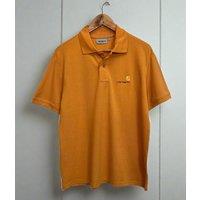 Orange Men's WIP Cotton Polo Shirt Size L