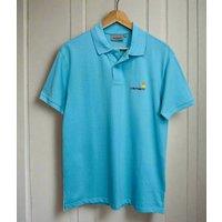 Blue Men's WIP Cotton Polo Shirt Size M