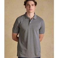 Grey Woody Pure Cotton Pique Polo Shirt Size XXL