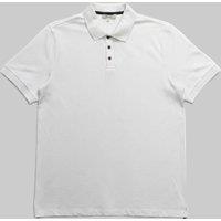 Mens White Cotton Polo Shirt Size XL