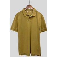 Mens Pale Green Cotton Polo Shirt Size XL
