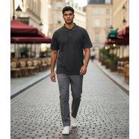 Mens Charcoal Cotton Polo Shirt Size XXL
