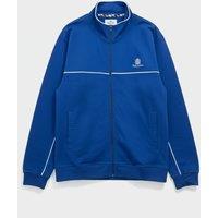 Royal Blue Aquascutum Active Piping Mock Neck Track Top Size XL