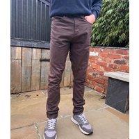 Chocolate Brown Mens Wrangler Jeans Size 40R