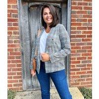 Black & White Check Blazer Size 10