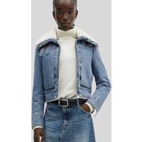 Shearling Denim Jacket Size 10