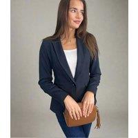 Navy Blue Single Breasted Blazer Size 12