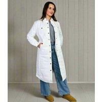 White Detachable Sleeves Padded Coat Size 16
