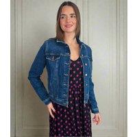 Dark Denim Classic Denim Jacket Size 8