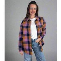 Pink Sherpa Checked Shirt Size 20/22