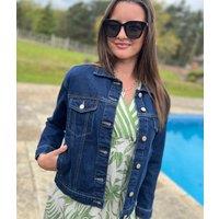 Indigo Classic Denim Jacket Size 8/10