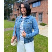 Mid Blue Denim Jacket Size 10