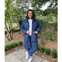 Navy Freyla Quilted Coat Size 24