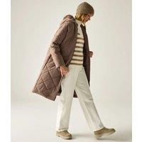 Mocha Freyla Quilted Coat Size 12
