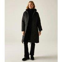 Black Freyla Quilted Coat Size 26